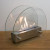 Chimenea de bioetanol de mesa redonda ScandiFlames en cristal