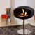 Cocoon Pedestal biochimenea en negro mate