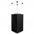 Deluxe Patio estufa de exterior chimenea de gas - negro