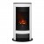 Verdi Opti-Myst chimenea blanca - Estufa de vapor de agua y luz LED