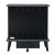 Stockbridge Opti-Myst chimenea negra - Estufa de vapor de agua y luz LED
