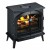 Stockbridge Opti-Myst chimenea negra - Estufa de vapor de agua y luz LED