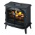 Stockbridge Opti-Myst chimenea negra - Estufa de vapor de agua y luz LED