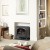 Stockbridge Opti-Myst chimenea negra - Estufa de vapor de agua y luz LED