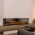 Vivente Plus 150 - Chimenea eléctrica empotrada de 3 caras