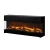 Vivente Plus 150 - Chimenea eléctrica empotrada de 3 caras