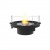 Round 20 EcoSmart - Chimenea de bioetanol redonda en acero y negro