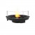 Round 20 EcoSmart - Chimenea de bioetanol redonda en acero y negro