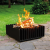 Brasero Egersund Small negro para exteriores