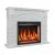 ArtiFlame Alioth AF28S Blanco – Chimenea eléctrica rústica