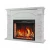 ArtiFlame Alioth AF28S Blanco – Chimenea eléctrica rústica