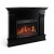 ArtiFlame Albion Corner AF23S - Chimenea eléctrica marrón oscuro