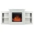 ArtiFlame Fashion AF18 blanca - Chimenea eléctrica con mueble