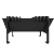Brasero para exterior Gjøvik en color negro, diseño compacto y elegante.