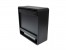 Chimenea de bioetanol negra de pared con bordes redondeados de ScandiFlames