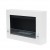 Nebraska Blanco de ScandiFlames - Chimenea bioetanol de pared