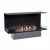 Foco Tres 1200 - chimenea empotrable de tres caras