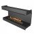 Three-sided Planika Bioethanol Fireplace