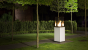Deluxe Patio estufa de exterior chimenea de gas - blanco