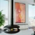 Chimenea de bioetanol de techo Perola Plus en color negro con diseño moderno y elegante.