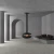 Perola Plus Titanio Negro - Chimenea de bioetanol de techo circular