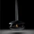 Perola Plus Titanio Negro - Chimenea de bioetanol de techo circular