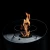 Chimenea de bioetanol Contour en negro, diseño portátil y moderno