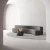 Chimenea de bioetanol Contour en negro, diseño portátil y moderno