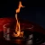 Chimenea de bioetanol Contour Bronce - Portátil y Elegante