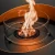 Mileto Chimenea de bioetanol en blanco con diseño moderno y portátil