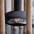 Chimenea de bioetanol Perola negra suspendida