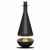 Thales Titanio Negro - Chimenea de bioetanol de techo moderna