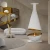 Chimenea de bioetanol Thales - Blanco suspendida