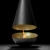 Thales Titanio Negro - Chimenea de bioetanol de techo moderna