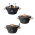Mesa Cocoon Cone Negra de Happy Cocooning para exteriores