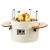 Mesa Chimenea Cocoon Redonda Blanca de Happy Cocooning