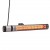 Calefactor exterior HEAT1 ECO High-line 2000W en titanio montado en pared
