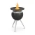 Moon 45 Plancha de asado de Höfats, accesorio para brasero exterior en acero negro