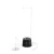 SPIN Air 1200 de Höfats, chimenea de bioetanol de sobremesa negra con diseño cilíndrico y llama giratoria decorativa.