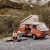 Höfats TRIPLE 90 brasero de exterior de acero corten con diseño modular