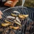 Rejilla de parrilla TRIPLE 45 de Höfats en acero inoxidable para brasero exterior