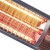 Calefactor exterior eléctrico de pared 1500 W, 51 cm