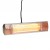 Calefactor exterior eléctrico de pared 1500 W, 51 cm