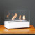 Chimenea de bioetanol blanca de sobremesa ScandiFlames