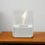 Chimenea de bioetanol pequeña de mesa en blanco de ScandiFlames
