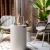 Chimenea de bioetanol BOSTON en Blanco Crema de Elementi Fires, diseño portátil para exteriores
