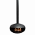 Chimenea de bioetanol colgada. Con forma ovalada, en acero de color negro