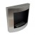 Chimenea bioetanol curvada de pared en acero inoxidable de ScandiFlames