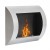 Chimenea de bioetanol Ocean de ScandiFlames montada en la pared