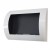 Chimenea de bioetanol Ocean blanca de pared ScandiFlames
